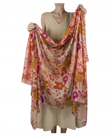 Палантин Женский SN40-FLEUR.DE.FEE/CORAIL